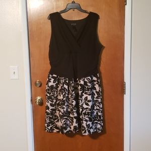 Black and pink dress